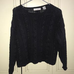 Black Knitted Sweater